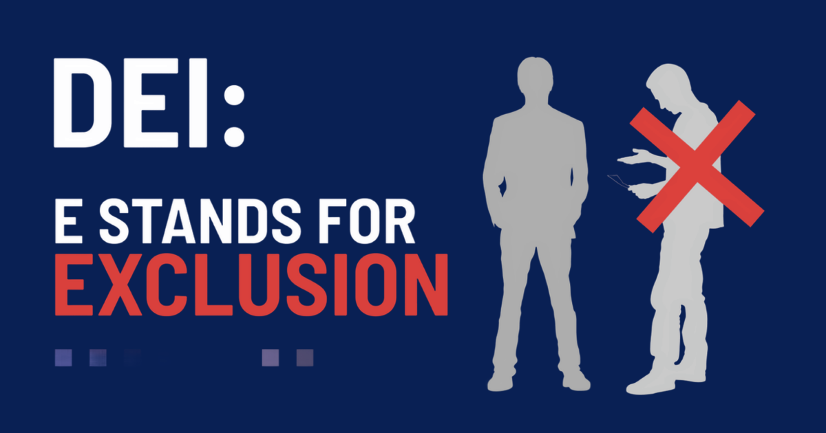 Exclusion in the workplace driven by DEI policies