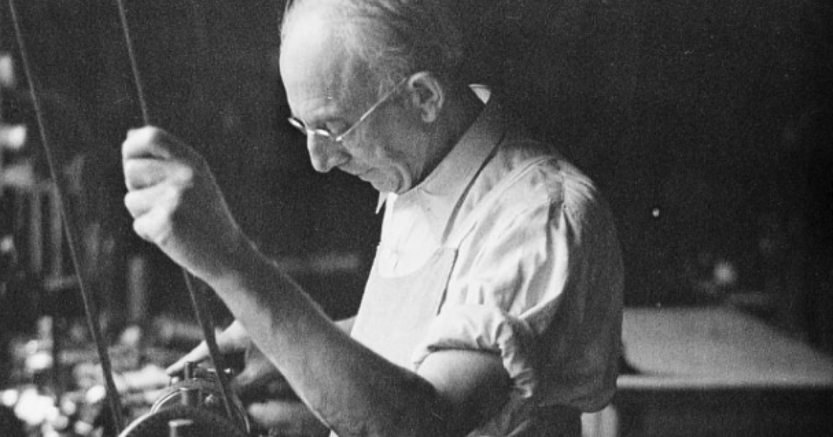 A craftsman focused on his work